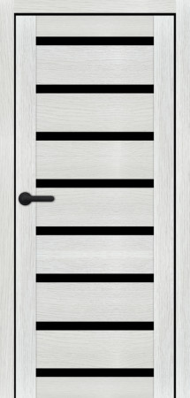 Міжкімнатні Двері Portalino Doors PL-PVC-03 Чорне скло ПВХ плівка