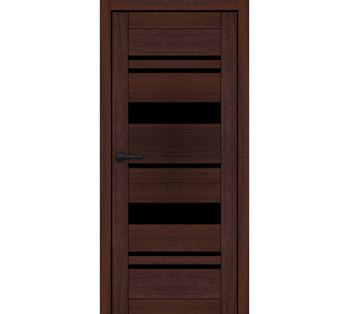 Міжкімнатні Двері Portalino Doors PL-ECO-04 Чорне скло Ламінатин