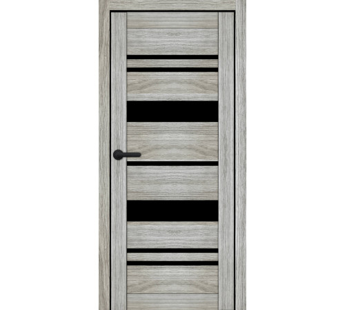 Міжкімнатні Двері Portalino Doors PL-ECO-04 Чорне скло Ламінатин