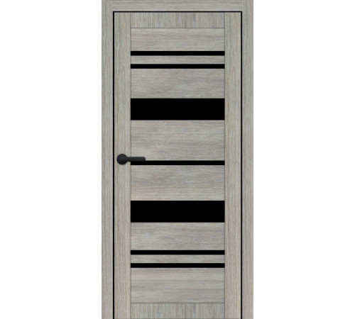 Міжкімнатні Двері Portalino Doors PL-ECO-04 Чорне скло Ламінатин