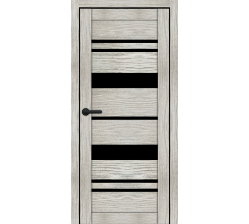 Міжкімнатні Двері Portalino Doors PL-ECO-04 Чорне скло Ламінатин