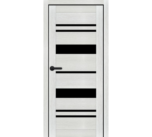Міжкімнатні Двері Portalino Doors PL-PVC-04 Чорне скло ПВХ плівка