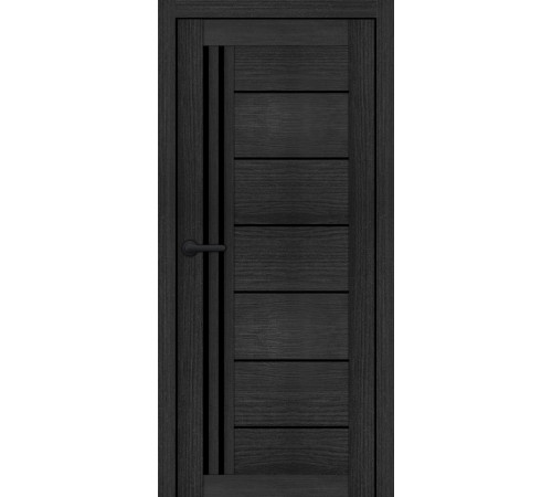 Міжкімнатні Двері Portalino Doors PL-ECO-14 Чорне скло Ламінатин