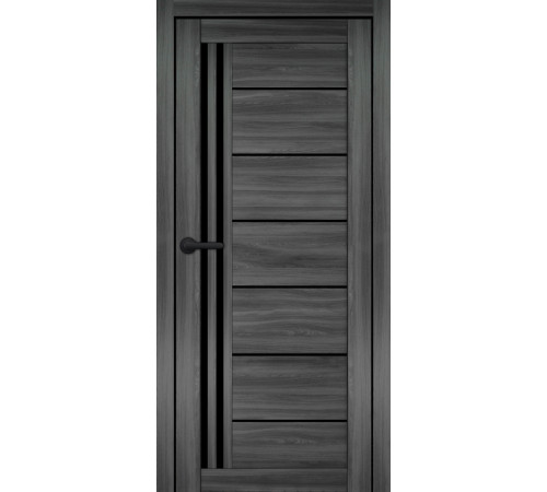 Міжкімнатні Двері Portalino Doors PL-ECO-14 Чорне скло Ламінатин