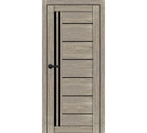 Міжкімнатні Двері Portalino Doors PL-ECO-14 Чорне скло Ламінатин