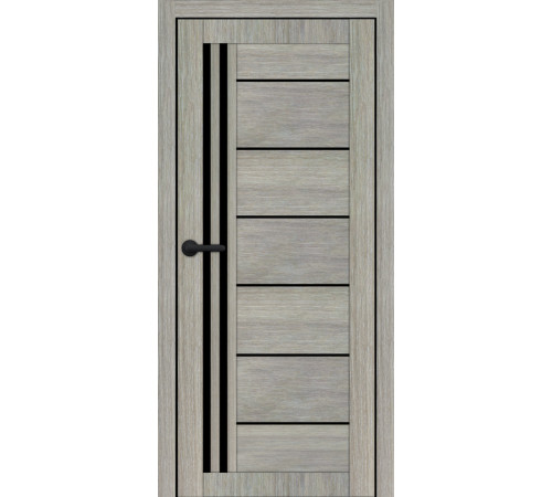 Міжкімнатні Двері Portalino Doors PL-ECO-14 Чорне скло Ламінатин