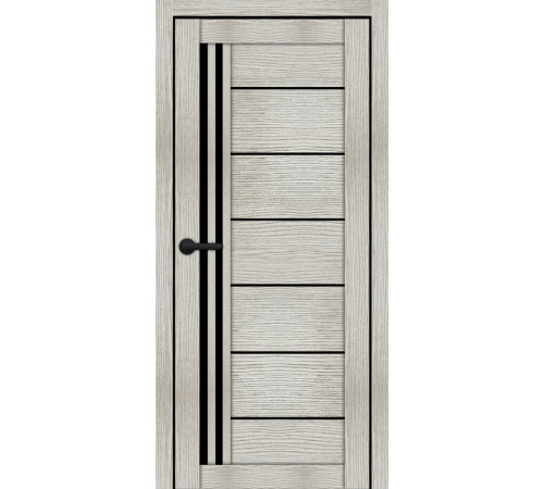 Міжкімнатні Двері Portalino Doors PL-ECO-14 Чорне скло Ламінатин