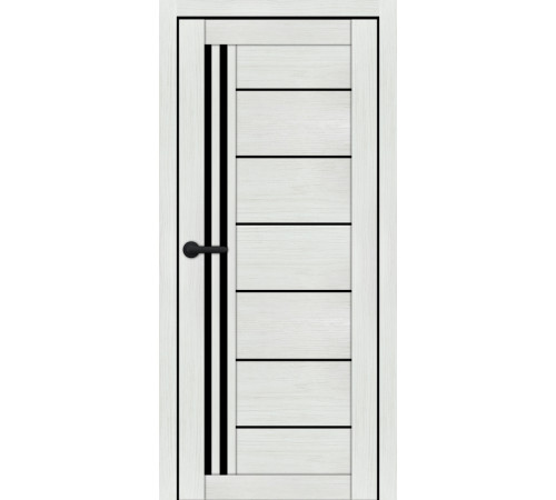 Міжкімнатні Двері Portalino Doors PL-ECO-14 Чорне скло Ламінатин