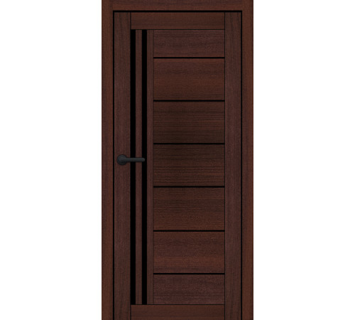 Міжкімнатні Двері Portalino Doors PL-ECO-14 Чорне скло Ламінатин