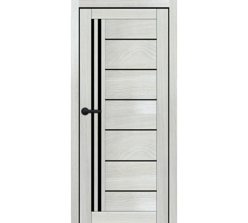 Міжкімнатні Двері Portalino Doors PL-ECO-14 Чорне скло Ламінатин