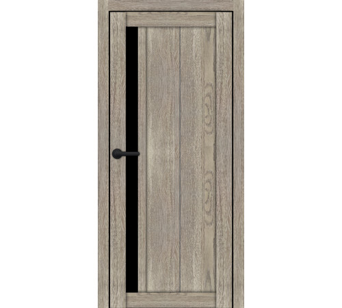 Міжкімнатні Двері Portalino Doors PL-ECO-24 Чорне скло Ламінатин