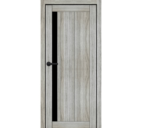 Міжкімнатні Двері Portalino Doors PL-ECO-24 Чорне скло Ламінатин