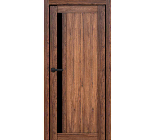 Міжкімнатні Двері Portalino Doors PL-ECO-24 Чорне скло Ламінатин