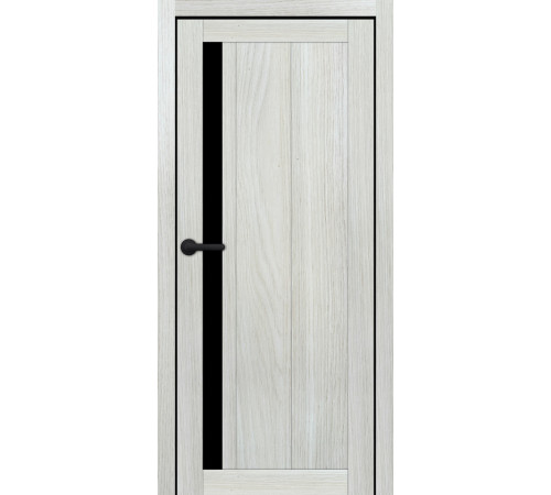 Міжкімнатні Двері Portalino Doors PL-ECO-24 Чорне скло Ламінатин