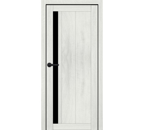 Міжкімнатні Двері Portalino Doors PL-ECO-24 Чорне скло Ламінатин