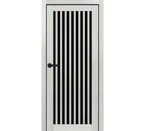 Межкомнатные Двери Portalino Doors PL-ECO-25 Черное стекло Ламинатин