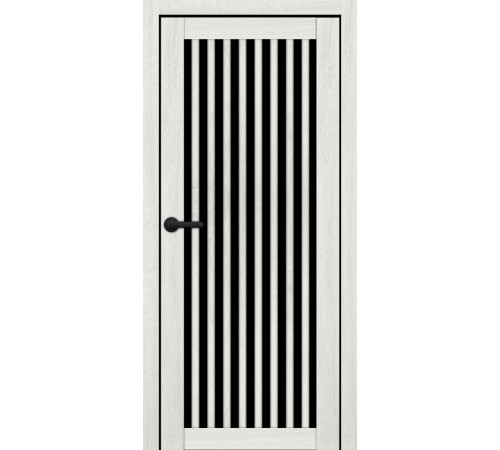 Межкомнатные Двери Portalino Doors PL-ECO-25 Черное стекло Ламинатин