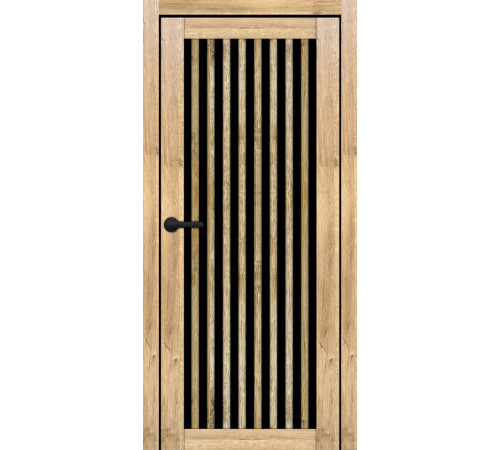 Межкомнатные Двери Portalino Doors PL-ECO-25 Черное стекло Ламинатин