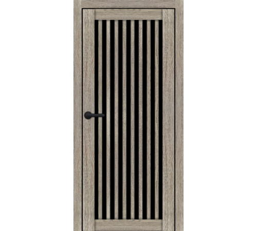 Межкомнатные Двери Portalino Doors PL-ECO-25 Черное стекло Ламинатин