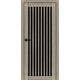 Межкомнатные Двери Portalino Doors PL-ECO-25 Черное стекло Ламинатин