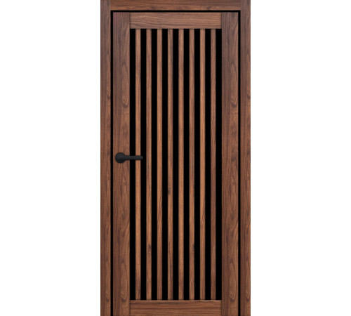 Межкомнатные Двери Portalino Doors PL-ECO-25 Черное стекло Ламинатин