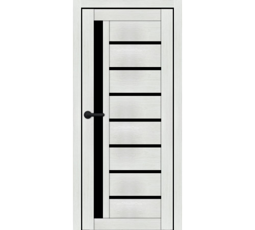 Міжкімнатні Двері Portalino Doors PL-ECO-01 Чорне скло Ламінатин