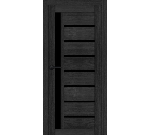 Міжкімнатні Двері Portalino Doors PL-ECO-01 Чорне скло Ламінатин