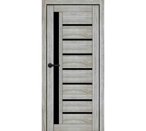 Міжкімнатні Двері Portalino Doors PL-ECO-01 Чорне скло Ламінатин