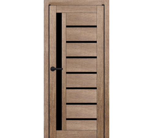 Міжкімнатні Двері Portalino Doors PL-ECO-01 Чорне скло Ламінатин