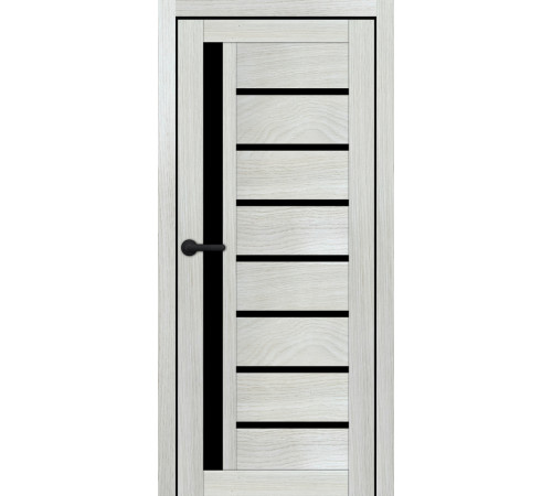 Міжкімнатні Двері Portalino Doors PL-ECO-01 Чорне скло Ламінатин