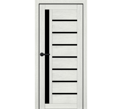 Міжкімнатні Двері Portalino Doors PL-ECO-01 Чорне скло Ламінатин