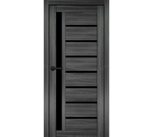 Міжкімнатні Двері Portalino Doors PL-ECO-01 Чорне скло Ламінатин