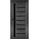 Міжкімнатні Двері Portalino Doors PL-ECO-01 Чорне скло Ламінатин