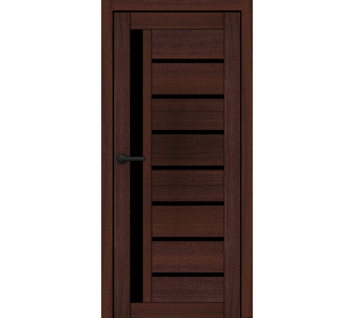 Міжкімнатні Двері Portalino Doors PL-ECO-01 Чорне скло Ламінатин