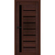 Міжкімнатні Двері Portalino Doors PL-ECO-01 Чорне скло Ламінатин
