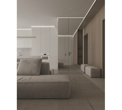 Межкомнатные Двери RockWood Design Reflex Line С зеркалом Стеклянные