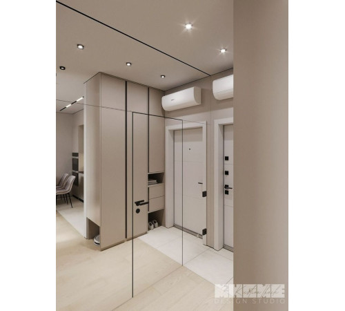 Межкомнатные Двери RockWood Design Invisible Reflection С зеркалом Стеклянные