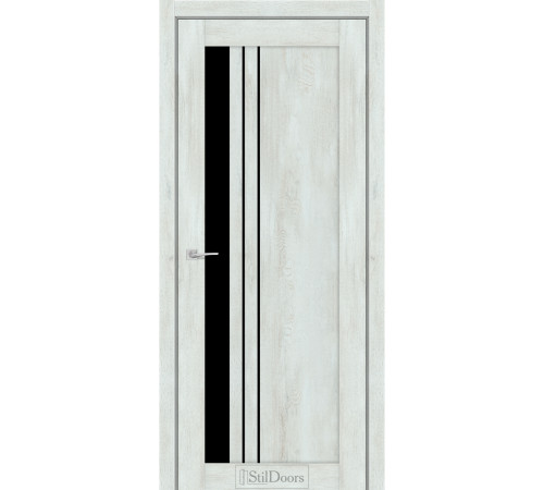 Межкомнатные Двери StilDoors BELLANO Черное стекло ПВХ плёнка