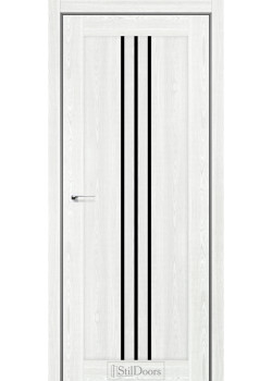 Двері StilDoors LINEO Чорне скло