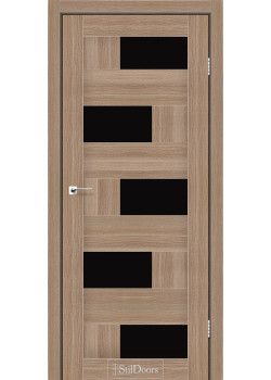 Двері StilDoors NEPAL Чорне скло
