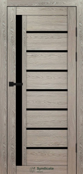 Двери Syndicate Doors SD-PVC-101 Черное стекло