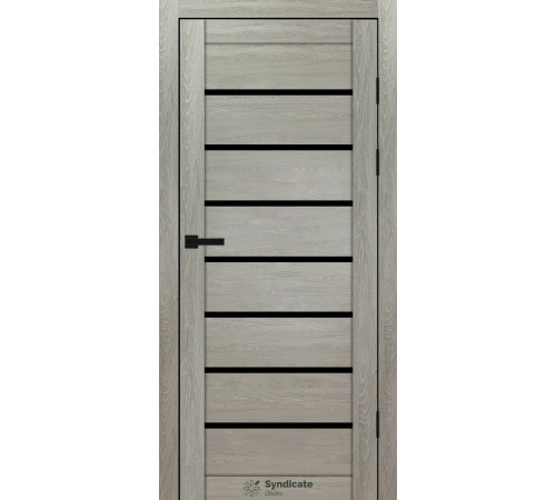 Міжкімнатні Двері Syndicate Doors SD-PVC-102 Чорне скло ПВХ плівка