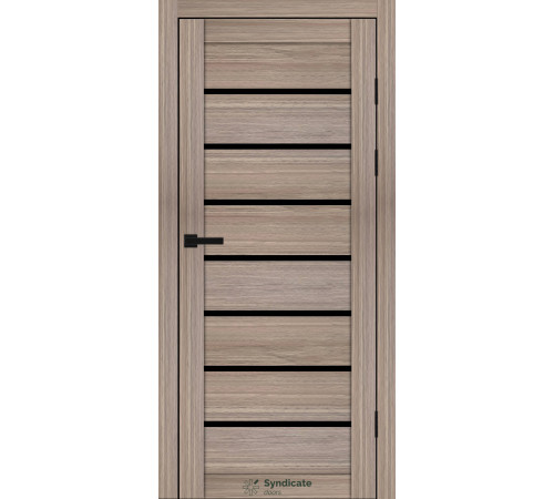 Міжкімнатні Двері Syndicate Doors SD-PVC-102 Чорне скло ПВХ плівка