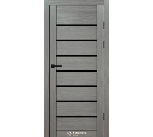Міжкімнатні Двері Syndicate Doors SD-PVC-102 Чорне скло ПВХ плівка