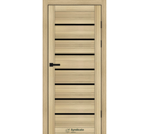 Міжкімнатні Двері Syndicate Doors SD-PVC-102 Чорне скло ПВХ плівка