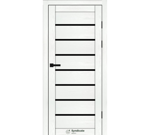 Міжкімнатні Двері Syndicate Doors SD-PVC-102 Чорне скло ПВХ плівка