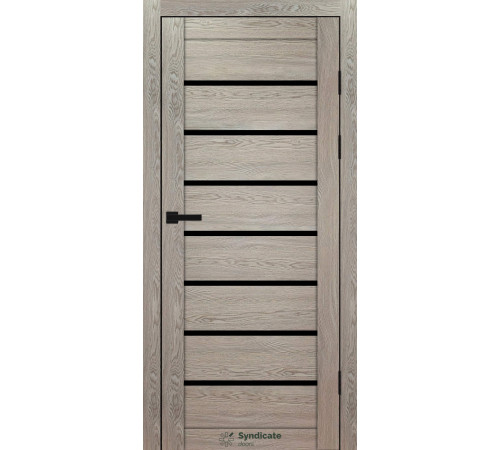 Міжкімнатні Двері Syndicate Doors SD-PVC-102 Чорне скло ПВХ плівка