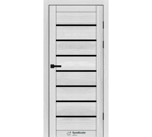 Міжкімнатні Двері Syndicate Doors SD-PVC-102 Чорне скло ПВХ плівка
