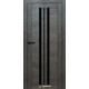 Межкомнатные Двери Syndicate Doors SD-PVC-107 Черное стекло ПВХ плёнка