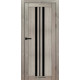 Межкомнатные Двери Syndicate Doors SD-PVC-107 Черное стекло ПВХ плёнка